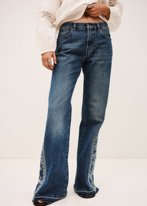 Jeans BA&SH azul acampanado