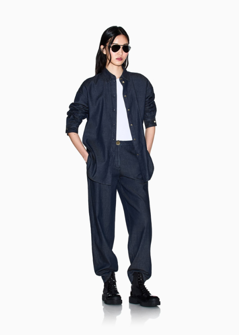 Jeans ARMANI azul marino corte chino