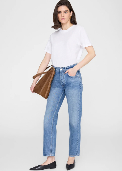 Jeans. ANINE BING azul desgastado recto