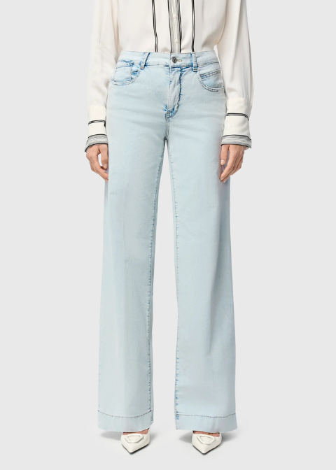 Jeans MAC azul claro ancho palazzo