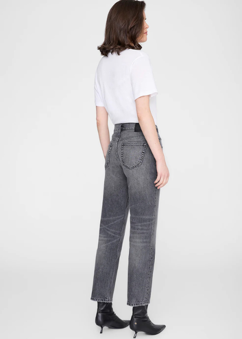 Jeans ANINE gris desgastado recto