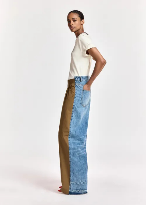Jeans ESSEMNTIEL vaquero y camel