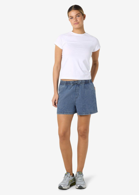 Short NOISY azul nedio desgastado