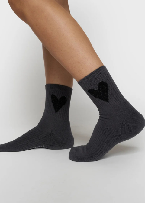 Calcetines 10 DAYS gris oscuro logo