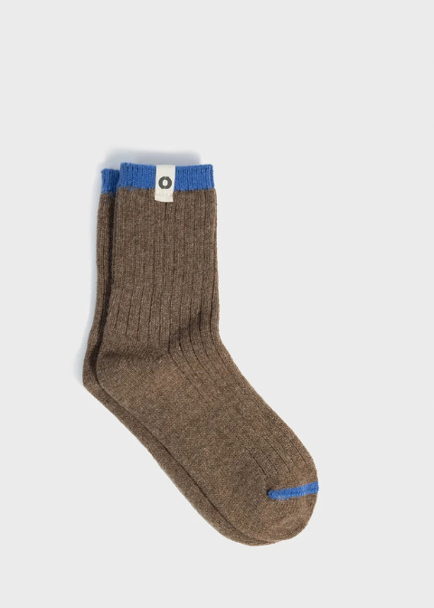 Calectines ECOALF contraste marrón ribete azul