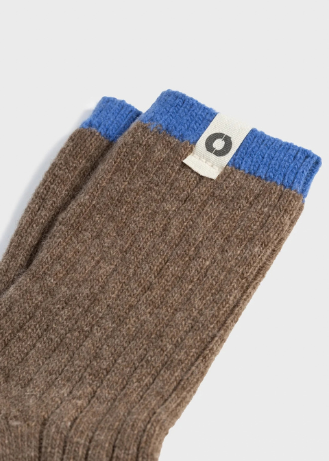 Calectines ECOALF contraste marrón ribete azul