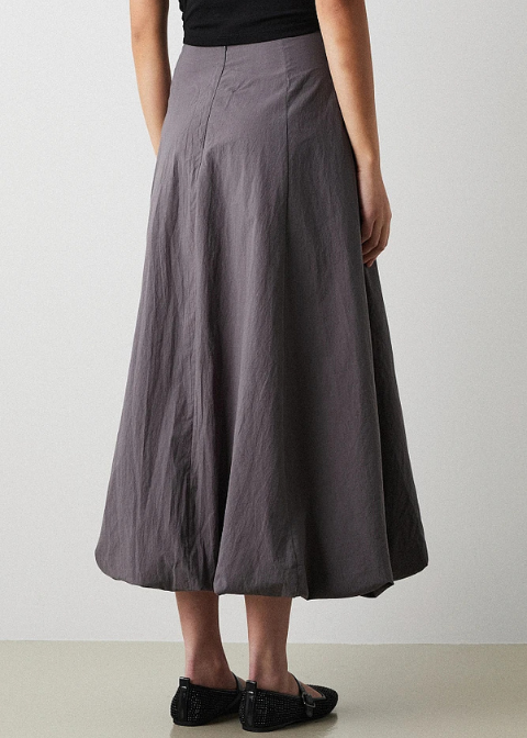 Falda BSB gris midi globo
