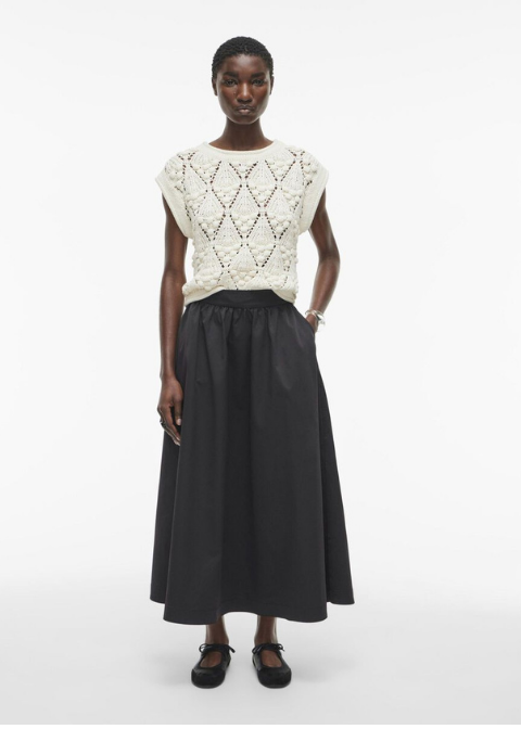Falda ROUGE EDIT negra vuelo