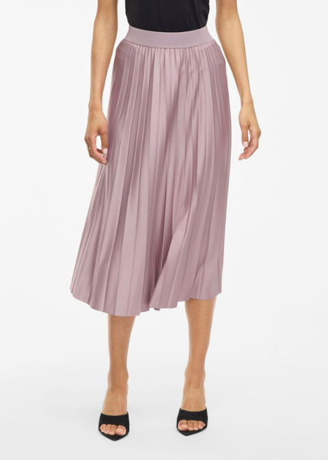 Falda VILA malva plisada