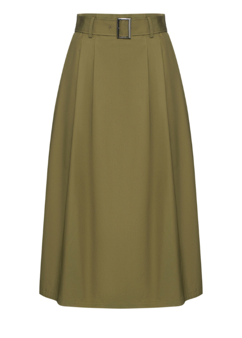 Falda ARMANI verde midi goma