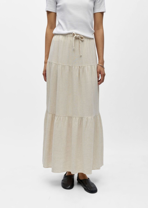 Falda OBJECT beige  goma