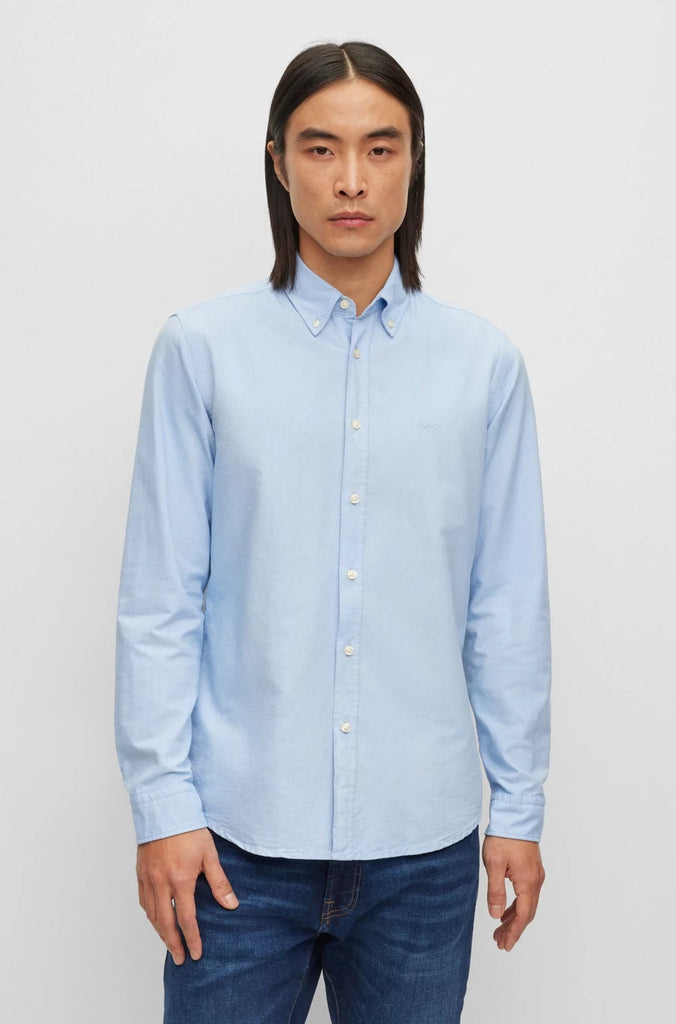 Camisa Oxford azul claro