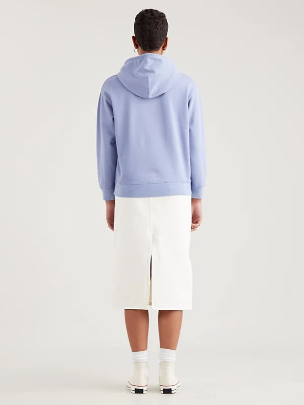 Sudadera azul capucha