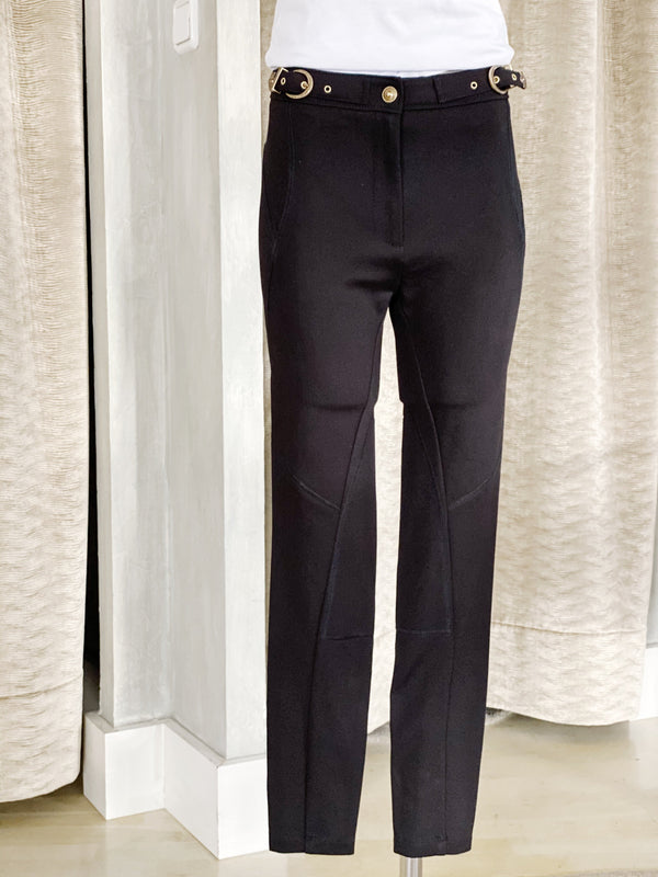 Pantalón legging negro Versace Jeans Couture